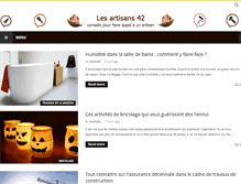 Tablet Screenshot of lesartisans42.com